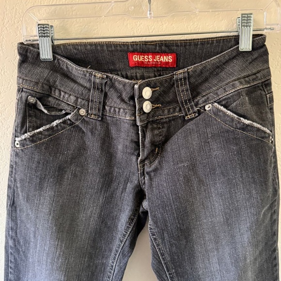 Guess Jeans Low Rise Black Wash Size 26 - Picture 6 of 8